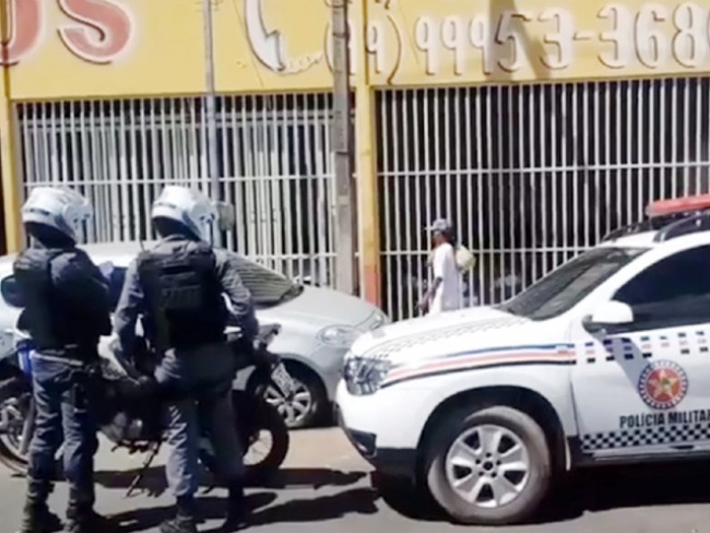 Policiais do 3º BPM atenderam a ocorrência (Foto: Divulgação/Whatsapp)