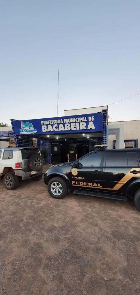 A prefeitura de Bacabeira foi um dos alvos da operação. Foto: Divulgação