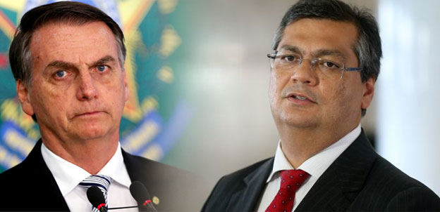 Bolsonaro e Flávio Dino