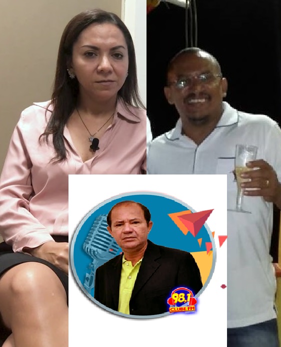 Dr Glauce Malheiros (MPE), Dr Mendes (Coligação 25) e o Radialista Orlando Meneses (Rádio Club 98)