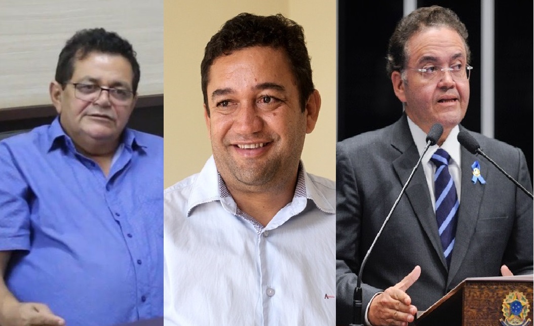 Prefeito Eleito, Aluísio Sousa Silva, o Presidente da Câmara de Vereadores, Ceará e o Senado da Republica, Roberto Rocha