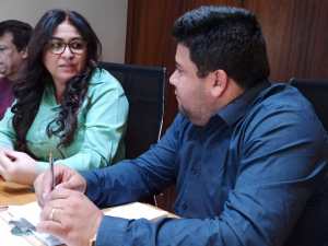 Arlena Garcia, relação institucional da Vale com o prefeito Fernando Teixeira e equipe de governo - Fotos: EBO/ASCOM-PMC