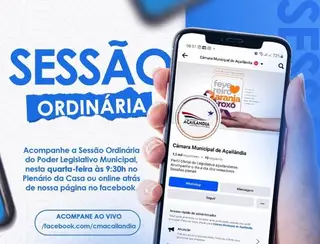 PODER LEGISLATIVO TEM SESSÃO ORDINÁRIA NESTA QUARTA-FEIRA, 27/03/2024