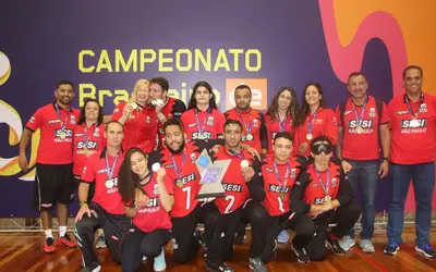 Sesi/SP fatura tricampeonato brasileiro de goalball 