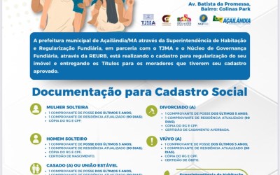 Atenção mutirão de cadastro social 