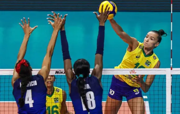Brasileiras amassam sul-coreanas e vão à fase final da Liga das Nações